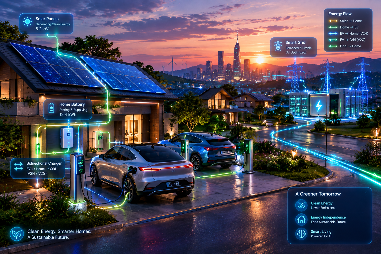 The 'Everything-to-Grid' Energy Revolution: How Smart Homes & EVs Are Powering the World
